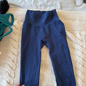 Vitality High-Waisted Blue Leggings